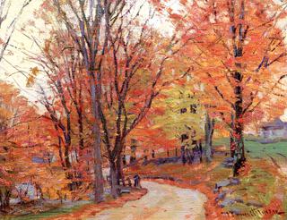 Road to Stinson Kale, Rumney, New Hampshire, October