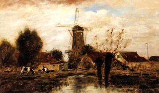 Landscape with Windmill