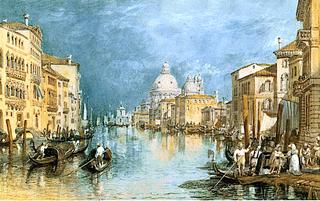 The Grand Canal, with the Salute, Venice