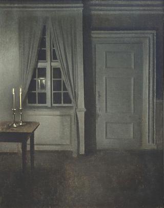 Interior with Two Candles