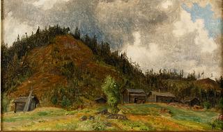 Landscape with Farm Buildings