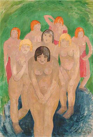 Group of Nude Women Bathers