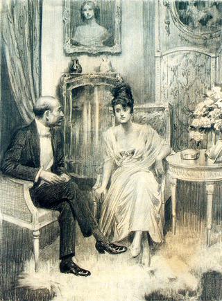 Elegant Couple in Interior