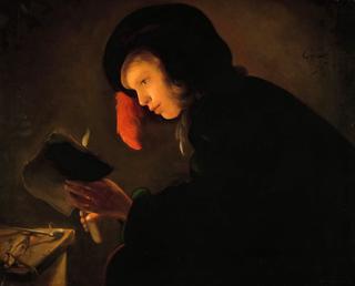 Young Man With Candle