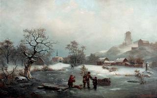 Winter Landscape with Figures