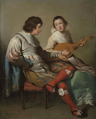 An Elegant Couple Playing Music