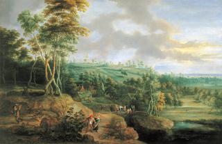 Landscape with Village Feast