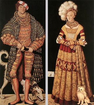 虔诚的亨利，萨克森公爵和他的妻子凯瑟琳冯梅克伦堡的肖像