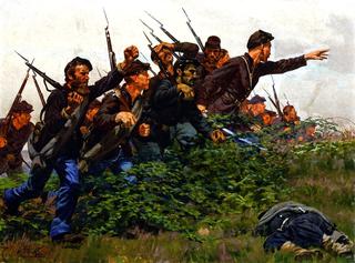 Union Soldiers in Combat