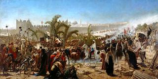 1869年普鲁士王储弗里德里希·威廉进入耶路撒冷