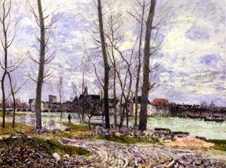 Flood at Moret-sur-Loing