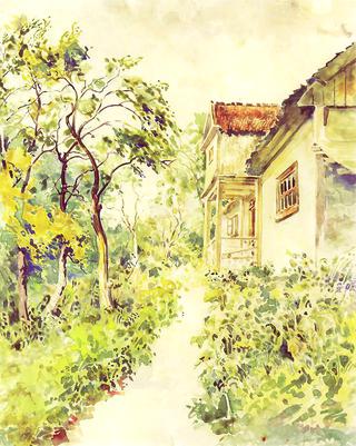 Garden with House