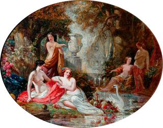 Woodland Nymphs in an Arcadian Landscape