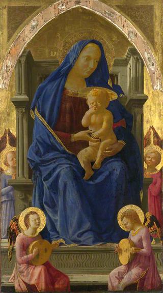 The Virgin and Child Enthroned (central panel for the Pisa Altarpiece)