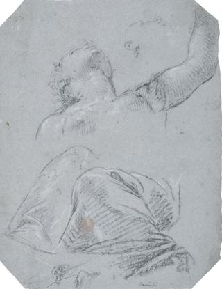 Study of a Seated Woman Seen from Below