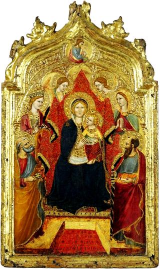 Madonna enthroned with Angels