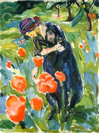 Woman with Poppies