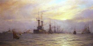 Arrival of the Fleet for the Coronation Review