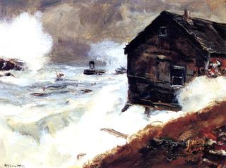 Wincapaw Fish House in a Storm