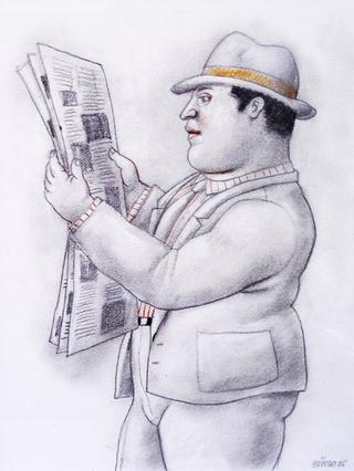 Man with Newspaper