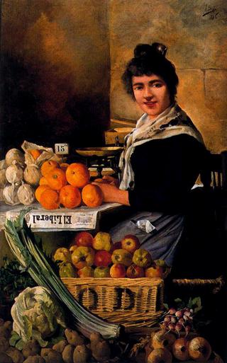 Mujer con Naranjas