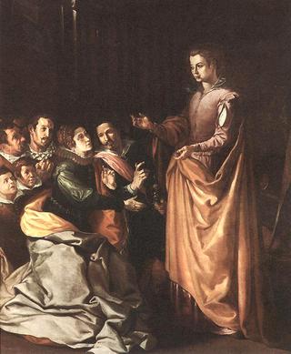 圣凯瑟琳出现在囚犯面前