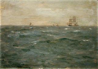 Seascape with Sailing Craft