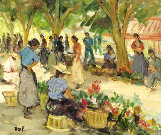 Flower Market in Cannes