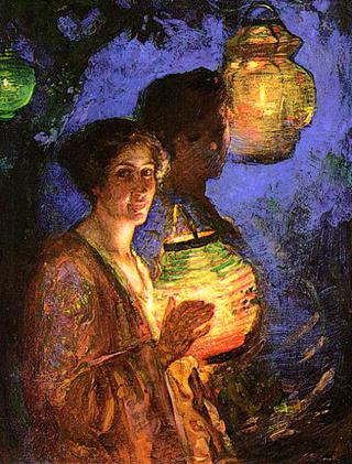 Woman with a Japanese Lantern