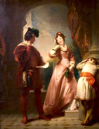 The Two Gentlemen of Verona, Act II, Scene 1, Milan, The Duke's Palace: Valentine, Speed and Silvia