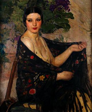 Mujer con Mantilla