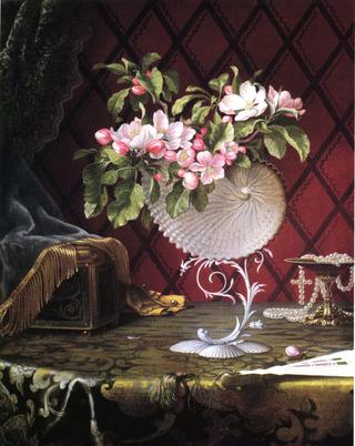 Still Life with Apple Blossoms in a Nautilus Shell