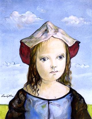 Little Girl with Blue Sky