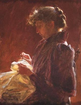 Woman Sewing