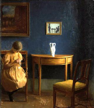 Girl in an Interior