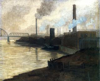 Industrial Scene - Mills on the Monongahela