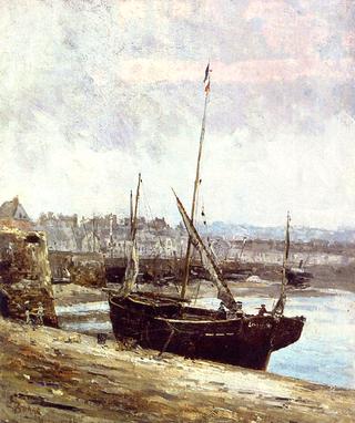 Boats at Low Tide, Dieppe