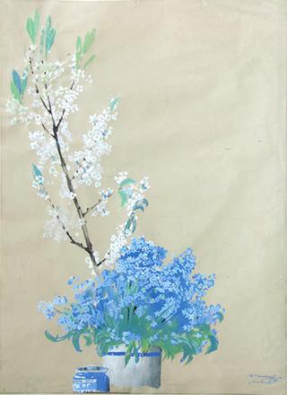 Bird Cherry and Forget-me-nots