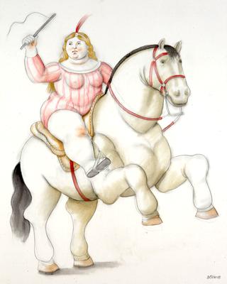 Circus Woman on a Horse