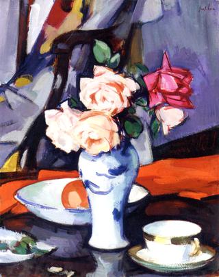 Roses in a Chinese Vase