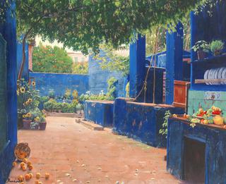 The Blue Courtyard, Arenys