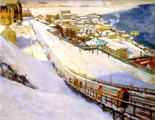 Toboggan Slide and Dufferin Terrace