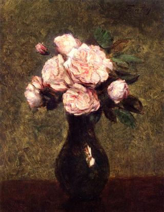 White Roses in a Vase