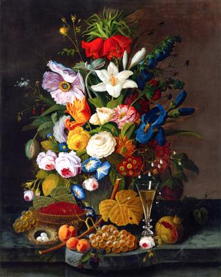 Abundant Bouquet with Pomegranate