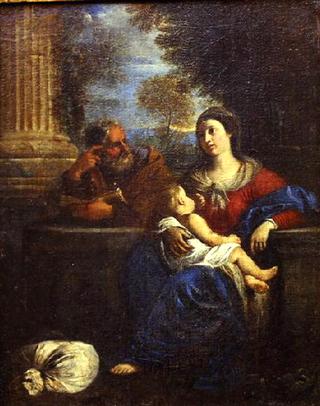 The Holy Family Resting