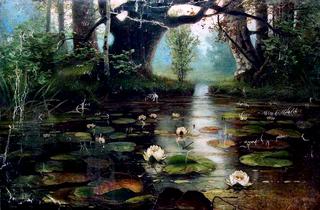 Pond with Water Lilies