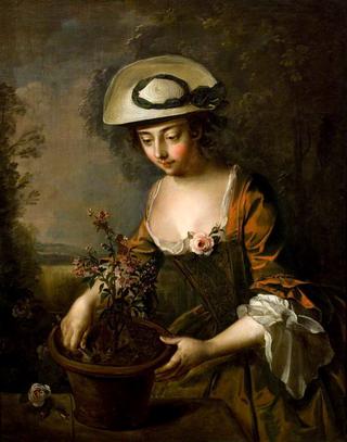 Young Woman with Verbena