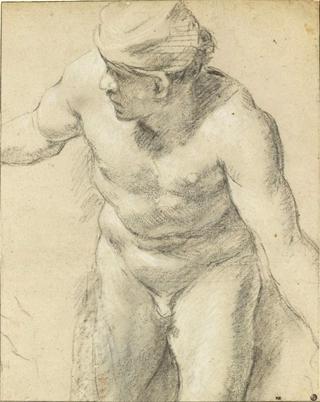 Naked Man Looking Left