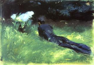 Paul Helleu Lying in a Field