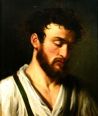 Portrait of a bearded young man